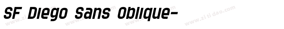 SF Diego Sans Oblique字体转换